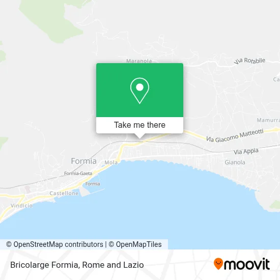 Bricolarge Formia map