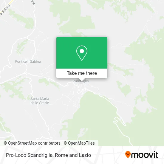 Pro-Loco Scandriglia map