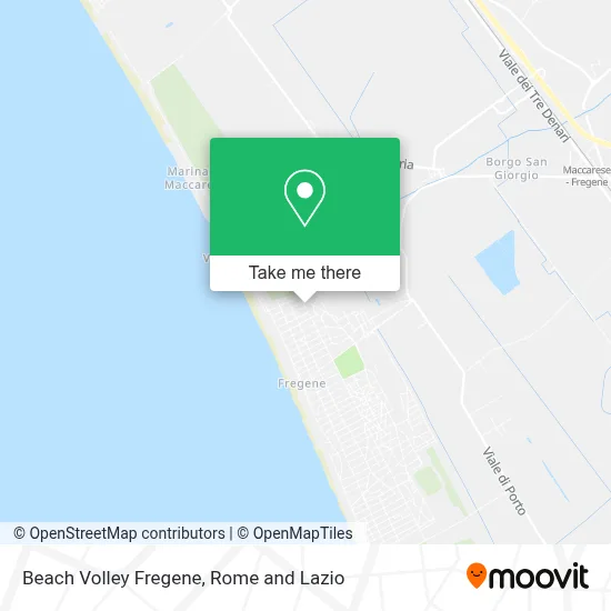 Beach Volley Fregene map