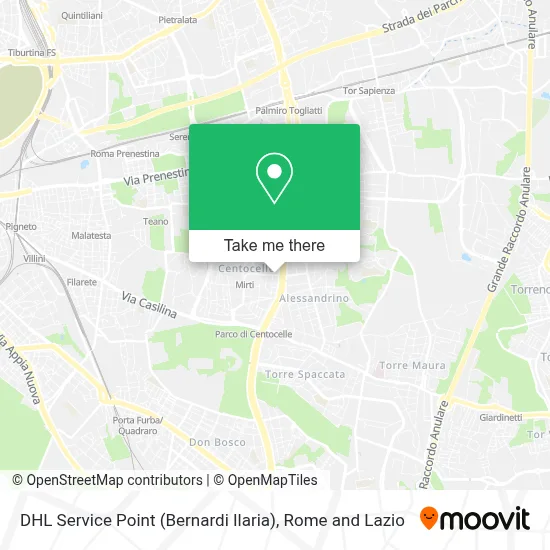 DHL Service Point (Bernardi Ilaria) map