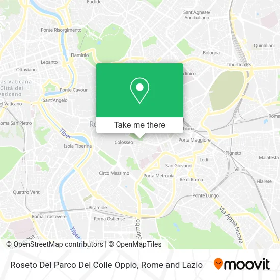 Roseto Del Parco Del Colle Oppio map
