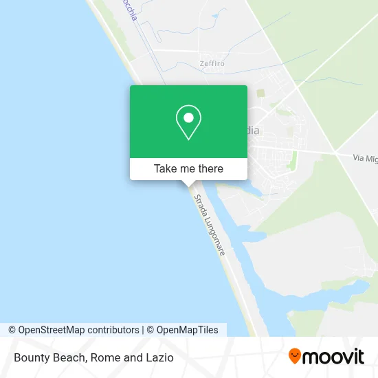 Bounty Beach map