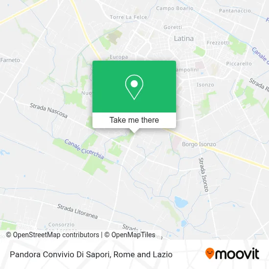 Pandora Convivio Di Sapori map