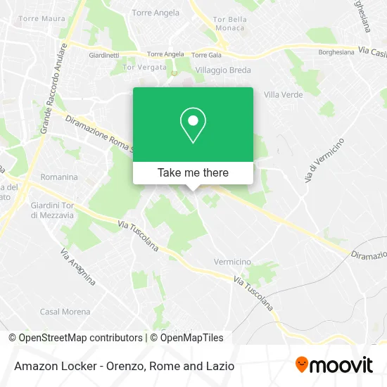 Amazon Locker - Orenzo map
