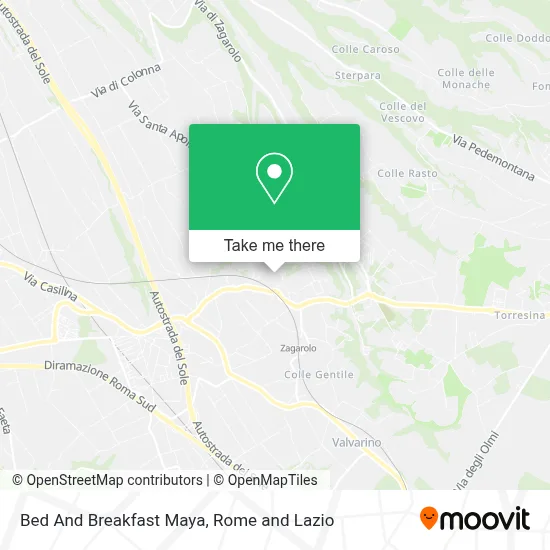Bed And Breakfast Maya map