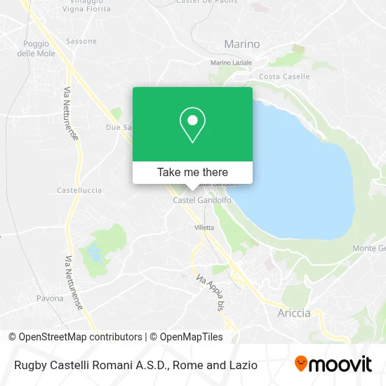 Rugby Castelli Romani A.S.D. map