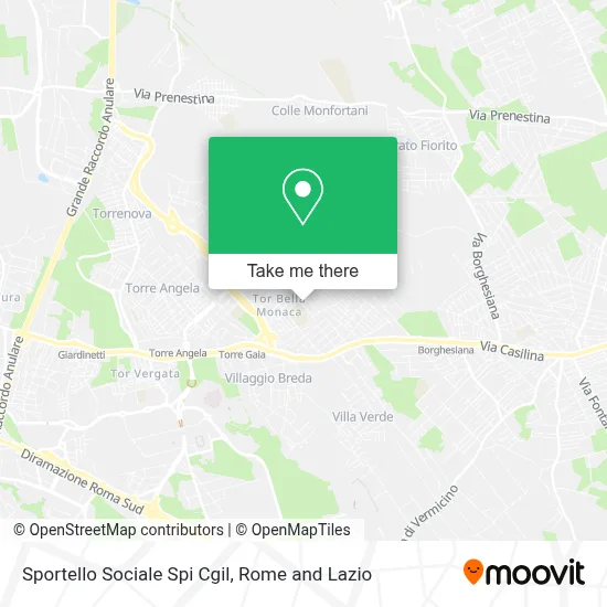 Sportello Sociale Spi Cgil map