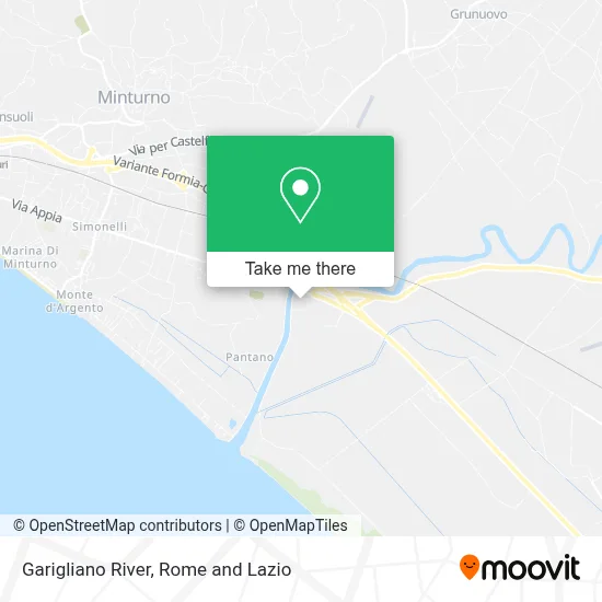 Garigliano River map