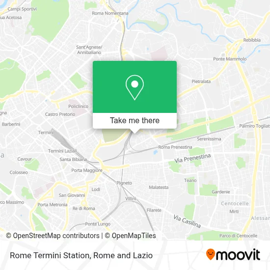 Rome Termini Station map