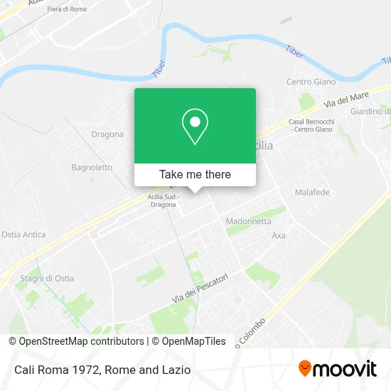 Cali Roma 1972 map