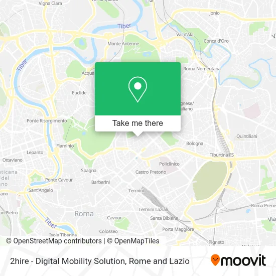 2hire - Digital Mobility Solution map