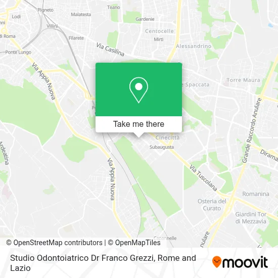 Studio Odontoiatrico Dr Franco Grezzi map