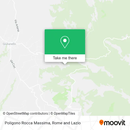 Poligono Rocca Massima map
