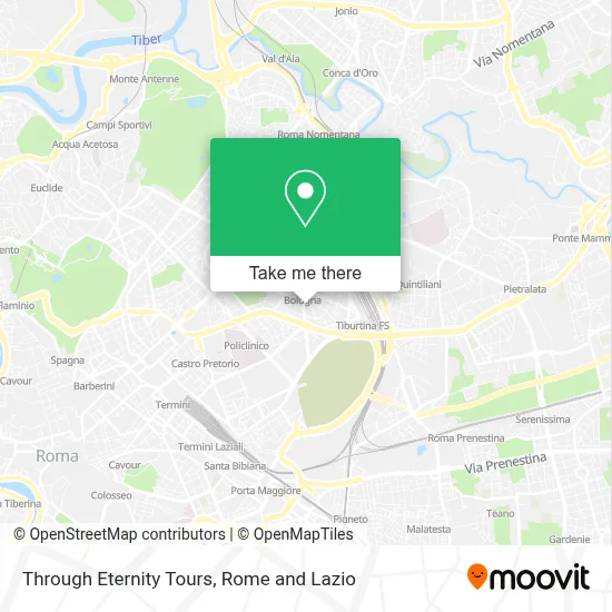 Through Eternity Tours map