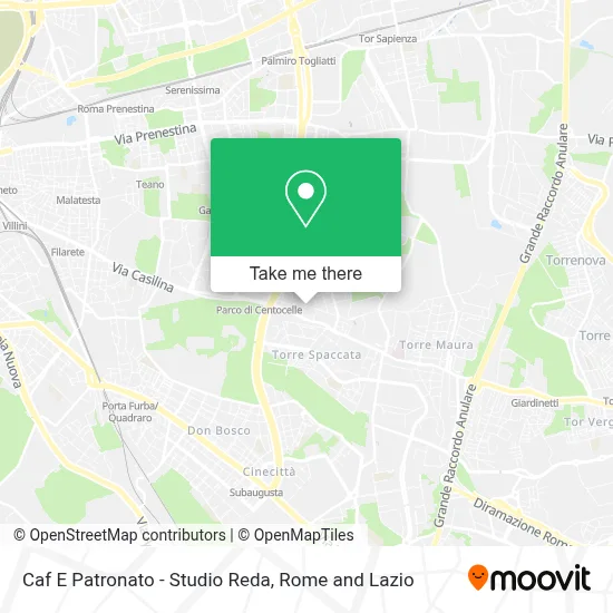 Caf E Patronato - Studio Reda map