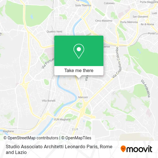 Studio Associato Architetti Leonardo Paris map