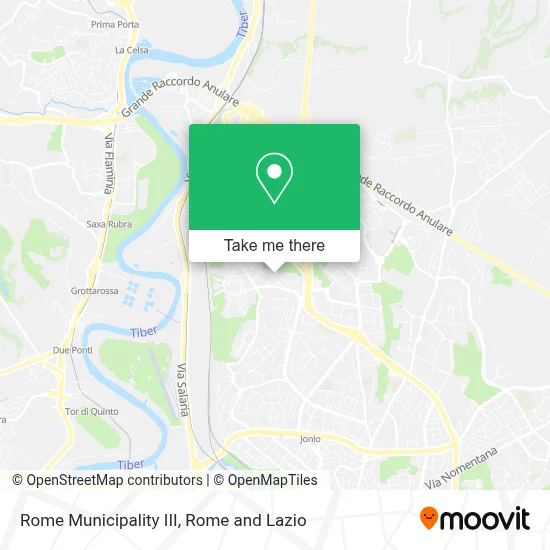 Rome Municipality III map