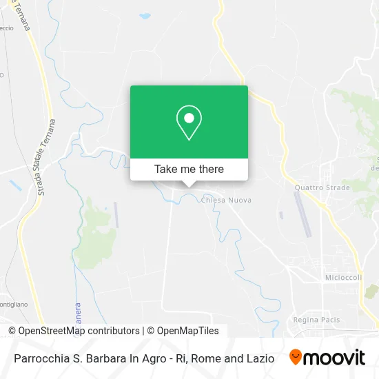 Parrocchia S. Barbara In Agro - Ri map