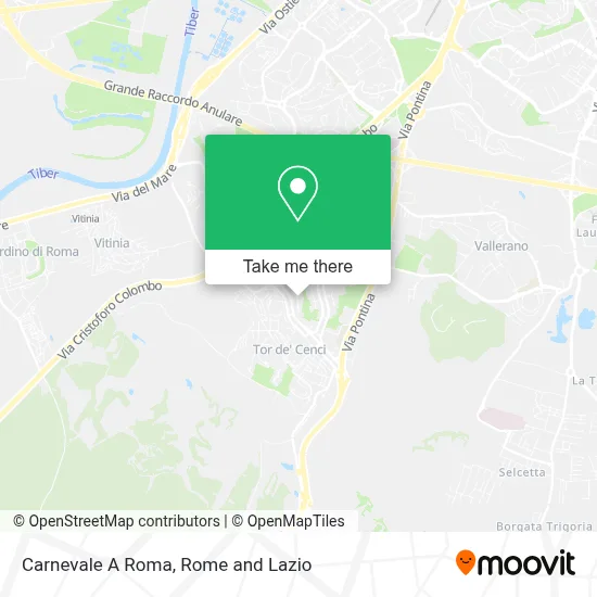 Carnevale A Roma map