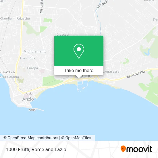 1000 Frutti map