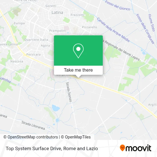 Top System Surface Drive map