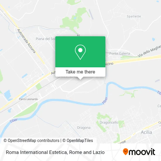 Roma International Estetica map