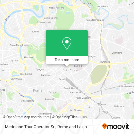 Meridiano Tour Operator Srl map