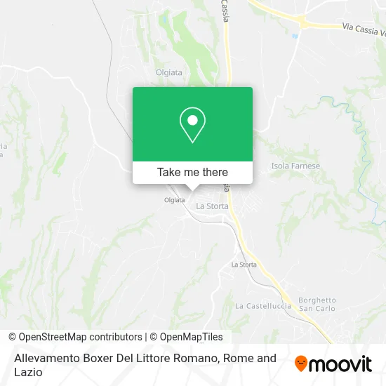 Allevamento Boxer Del Littore Romano map