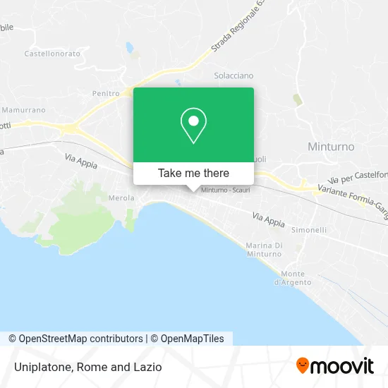 Uniplatone map
