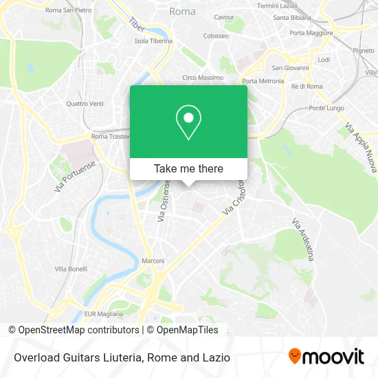 Overload Guitars Liuteria map