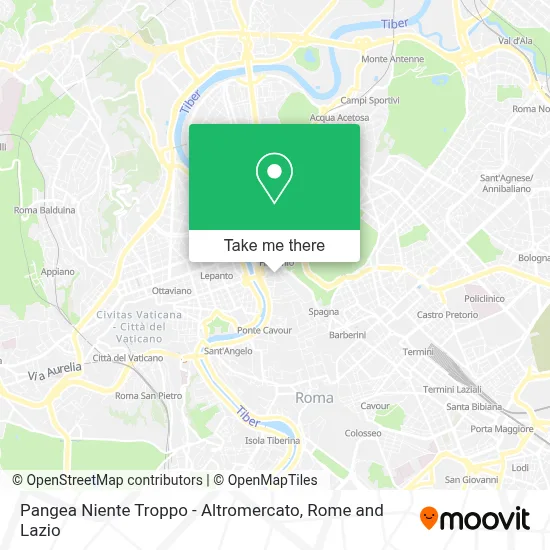 Pangea Niente Troppo - Altromercato map