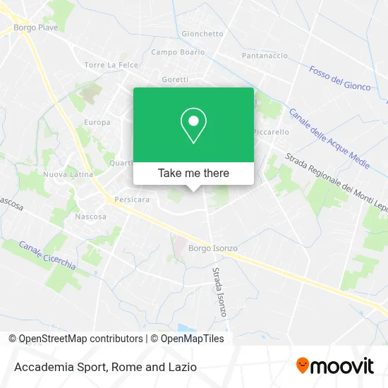 Accademia Sport map