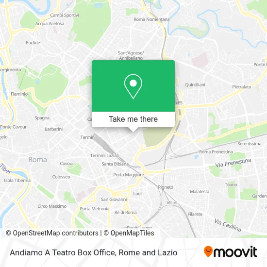 Andiamo A Teatro Box Office map