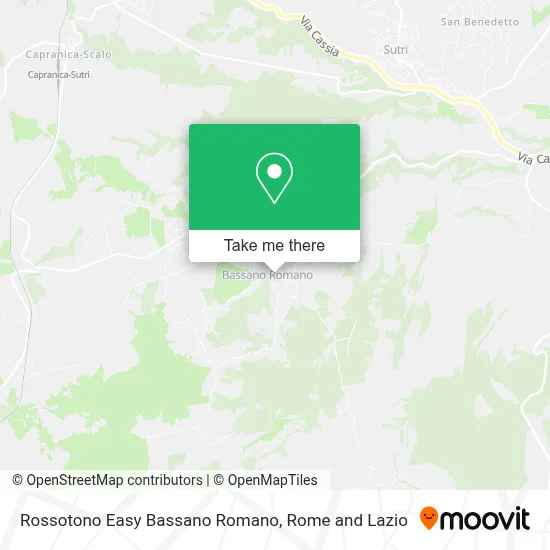 Rossotono Easy Bassano Romano map