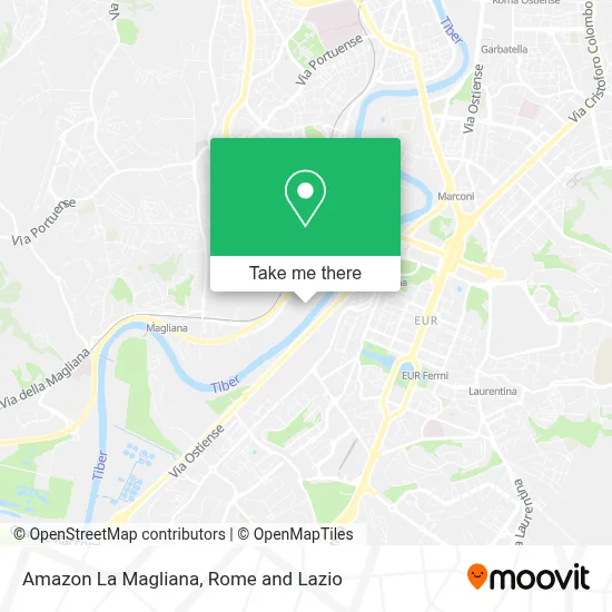 Amazon La Magliana map