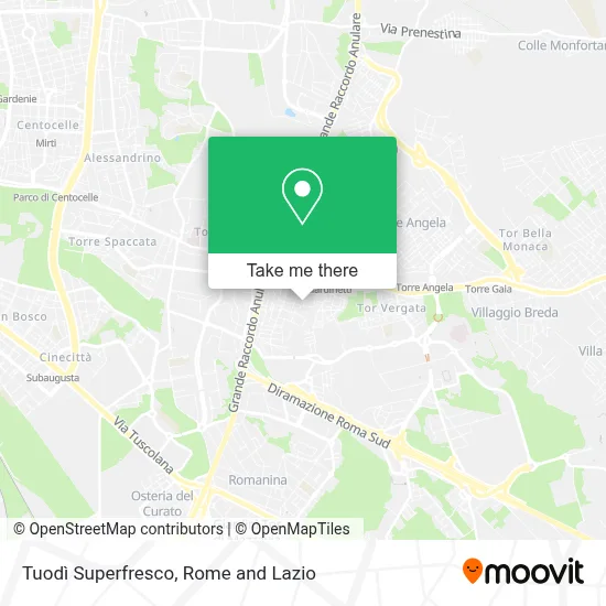 Tuodì Superfresco map