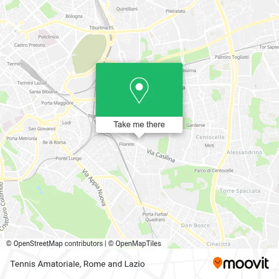 Tennis Amatoriale map