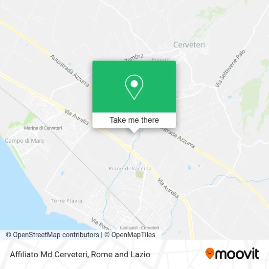 Affiliato Md Cerveteri map