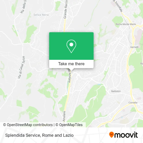 Splendida Service map