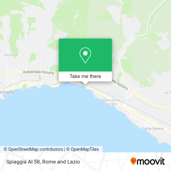 Spiaggia Al 58 map