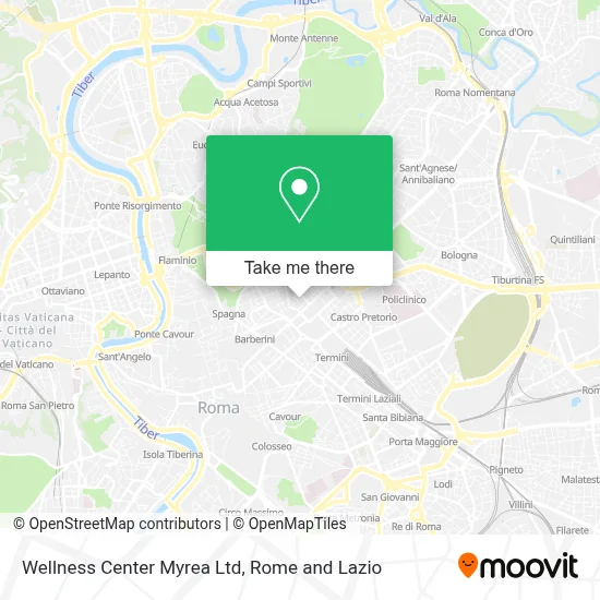 Wellness Center Myrea Ltd map