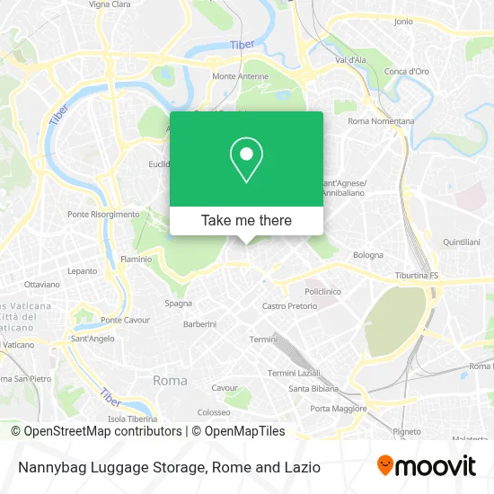 Nannybag Luggage Storage map