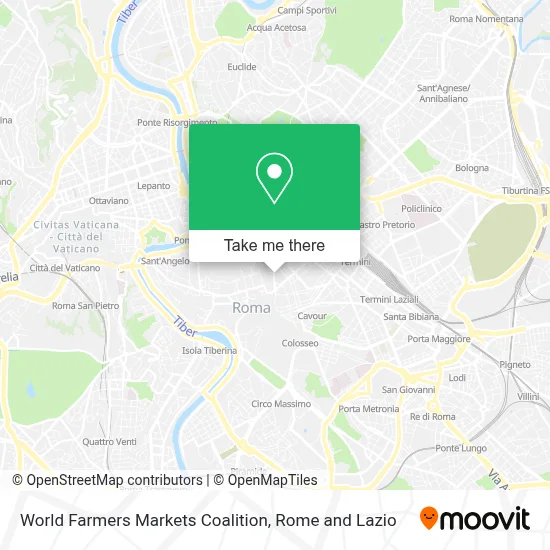 World Farmers Markets Coalition map
