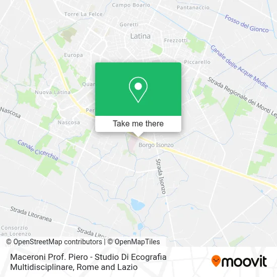 Maceroni Prof. Piero - Studio Di Ecografia Multidisciplinare map
