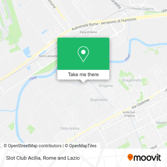 Slot Club Acilia map