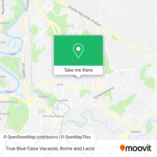 True Blue Casa Vacanze map