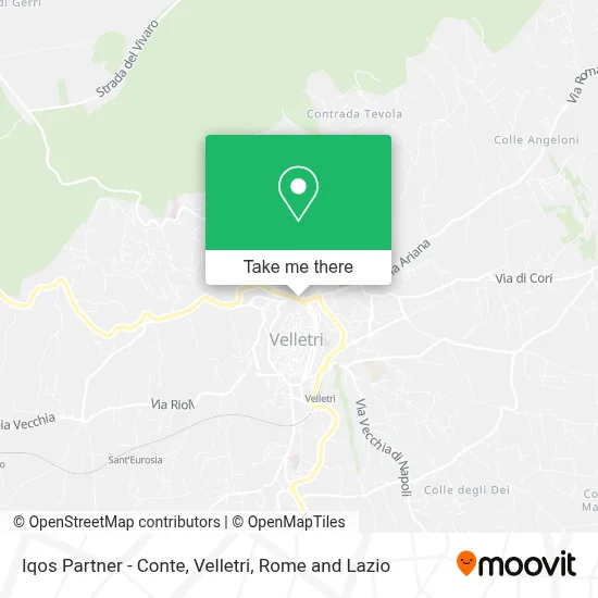 Iqos Partner - Conte, Velletri map