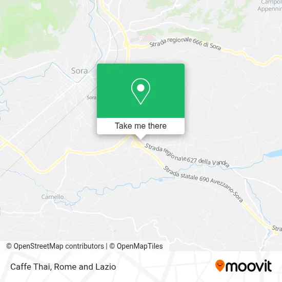Caffe Thai map