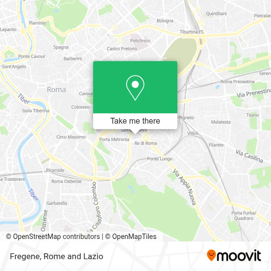 Fregene map