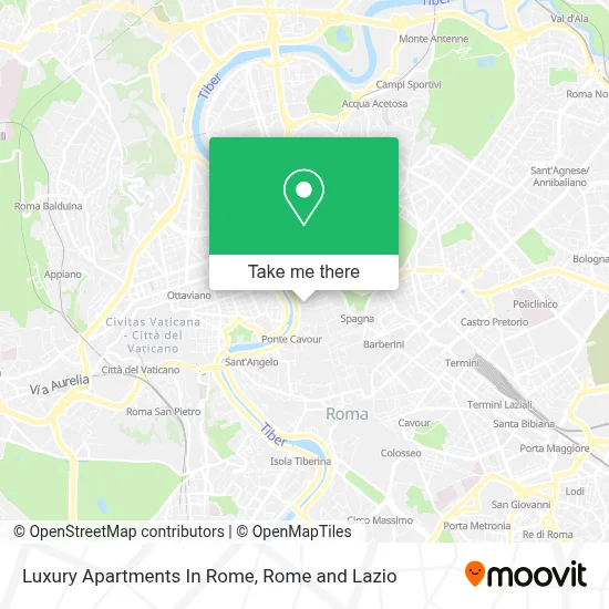 Luxury Apartments In Rome map